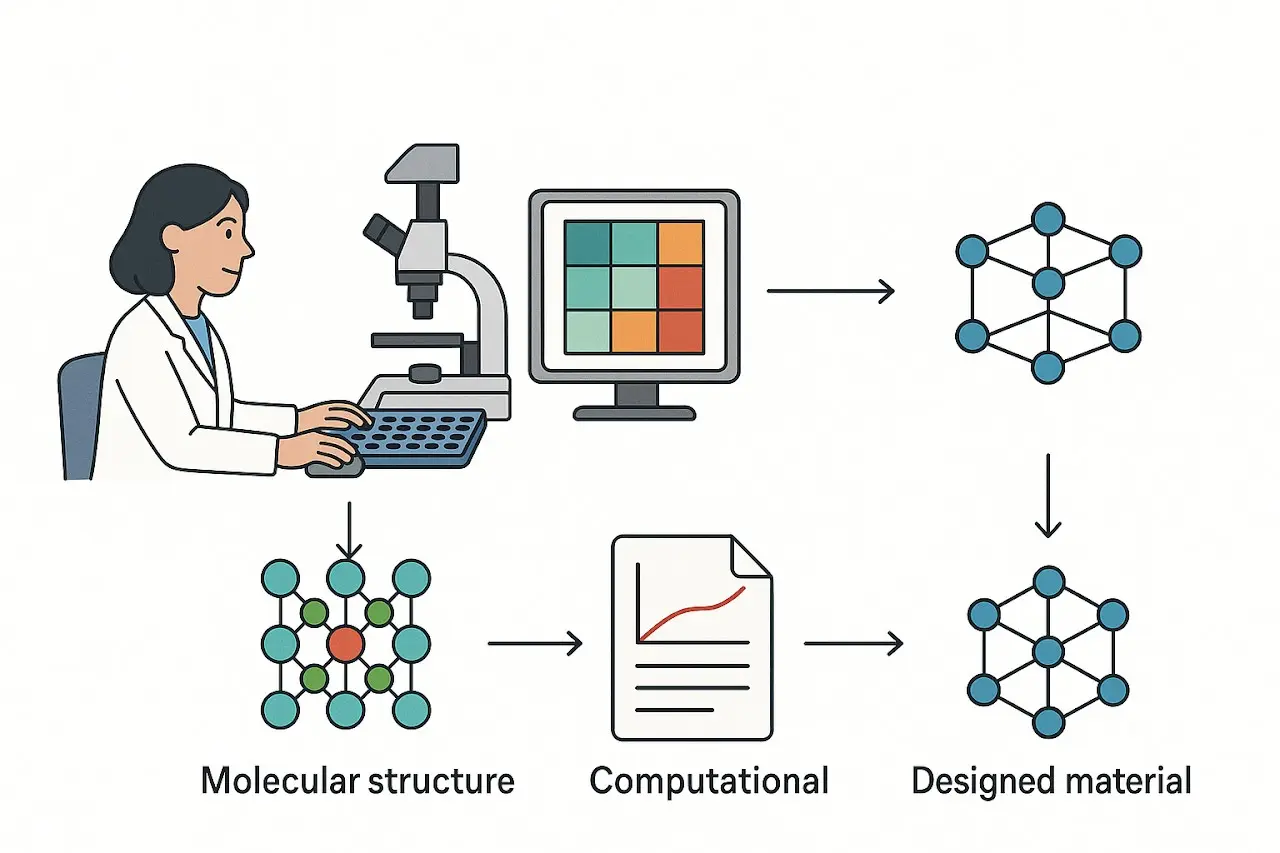 Computational materials design workflow